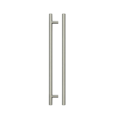 T Bar Cabinet handle 256mm CTC, 316mm Total length Brushed Nickel Finish