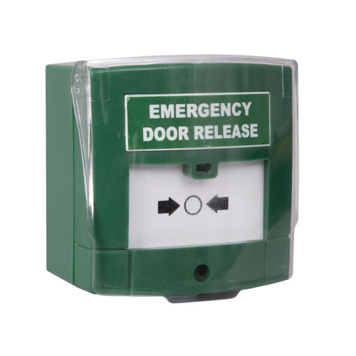 Illuminated Emergency Release Button (resettable) with front cover - Double Pole voltage