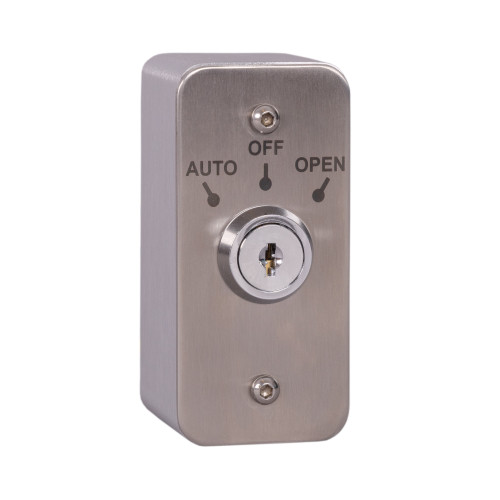 Architrave Stainless Steel Auto/On/Off Latching Key Switch with Aluminium Extrusion
