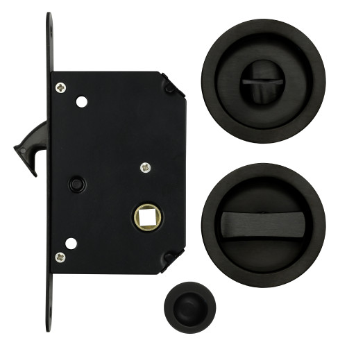 Sliding Door Lock Set - Suitable for 35-45mm Thick Doors - PVD Dark Bronze