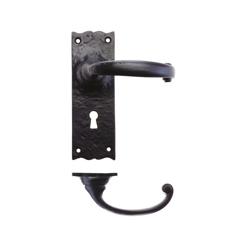 Traditional Lever on Lock Backplate - 6"