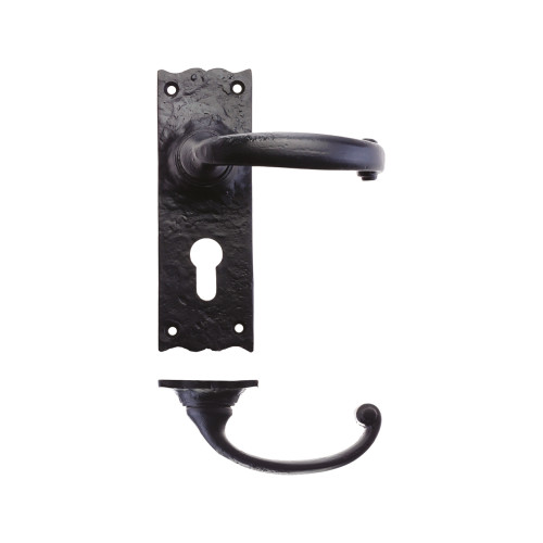 Traditional Lever on euro Backplate - 6"