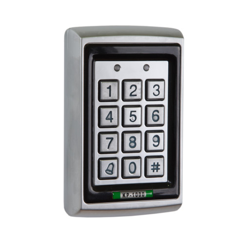 Keypad with Electroplated Anti Vandal Case - External if used with Rainshield