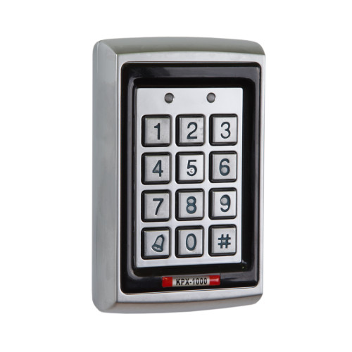 Keypad with Electroplated Anti Vandal Case (Proximity Reader) - External if used with Rainshield