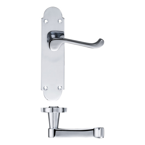 Project Oxford lever on latch backplate - 168mm x 42mm