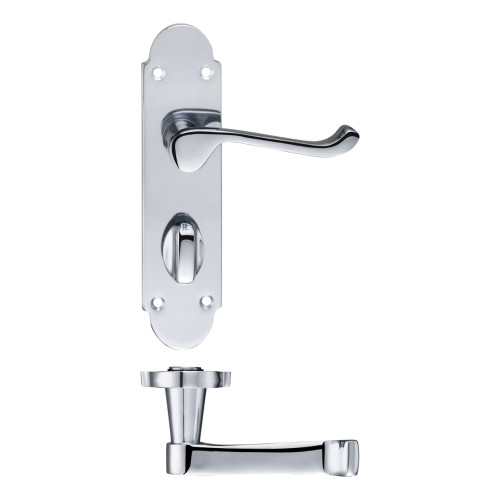 Project Oxford lever on bathroom backplate - 168mm x 42mm