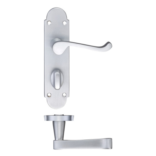 Project Oxford Lever on Bathroom Backplate - 168mm x 42mm