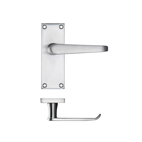 Project Victorian Flat Lever on Latch Backplate 114 x 40mm