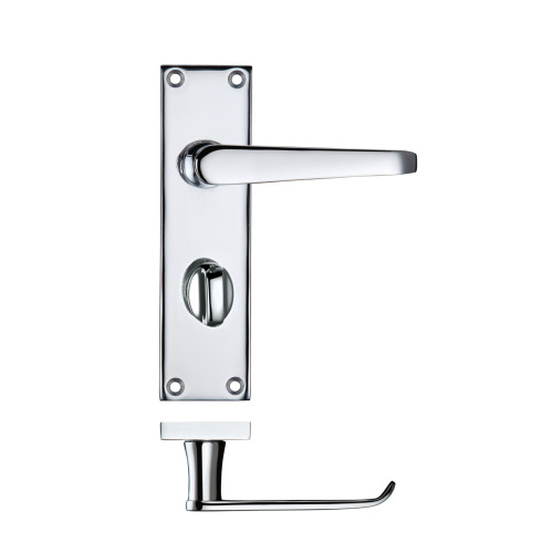 Project Victorian Flat Lever on Bathroom Backplate 150 x 40mm