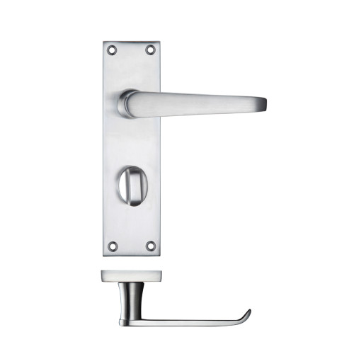 Project Victorian Flat Lever on Bathroom Backplate 150 x 40mm