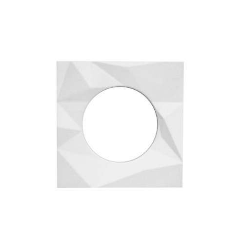 Spare Frattura Square Rose Pack - Powder Coated White