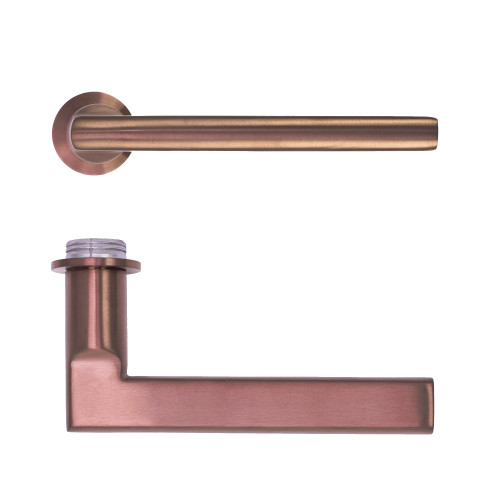 Zoo Hardware Varese Lever on Round Mini Rose