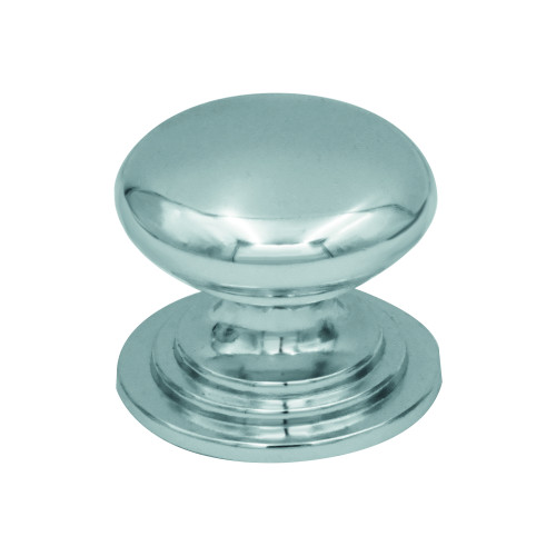 Round Cabinet knob 37mm Dia. Polished Chrome Finish