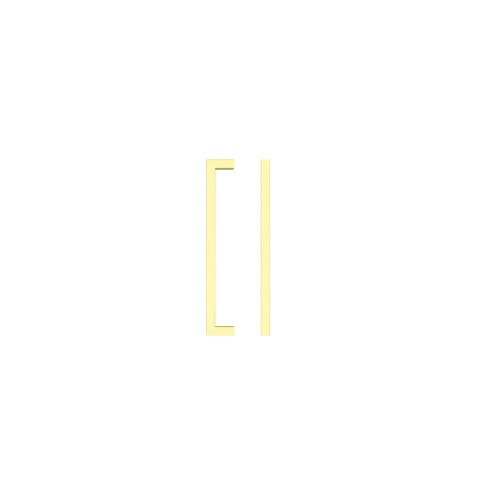 Square Block Cabinet handle 160mm CTC Brushed Gold Finish