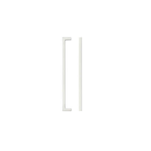 Square Block Cabinet handle 224mm CTC Brushed Nickel Finish