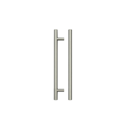 T Bar Cabinet handle 160mm CTC, 220mm Total length Brushed Nickel Finish