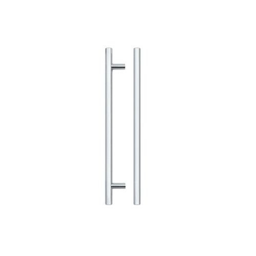 T Bar Cabinet handle 192mm CTC, 252mm Total length Polished Chrome Finish