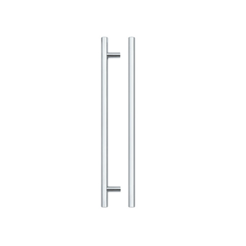 T Bar Cabinet handle 224mm CTC, 284mm Total length Polished Chrome Finish