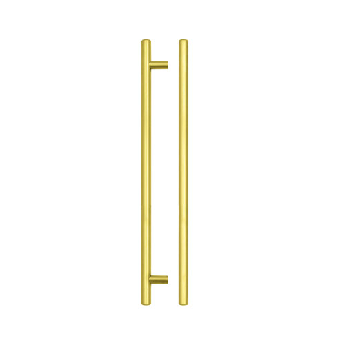 T Bar Cabinet handle 256mm CTC, 316mm Total length Brushed Gold Finish