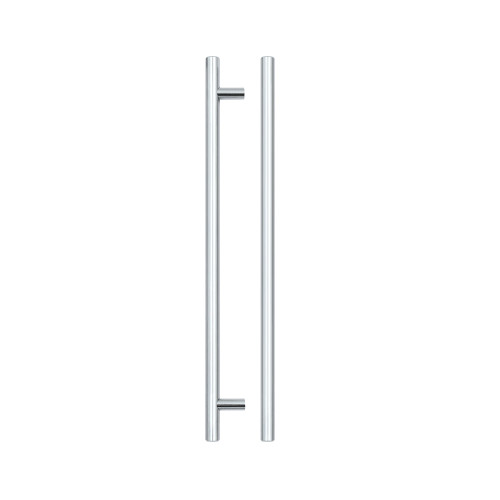 T Bar Cabinet handle 256mm CTC, 316mm Total length Polished Chrome Finish