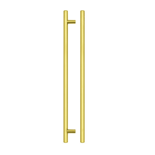 T Bar Cabinet handle 288mm CTC, 348mm Total length Brushed Gold Finish