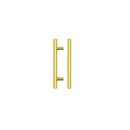 T Bar Cabinet handle 96mm CTC, 156mm Total length Brushed Gold Finish