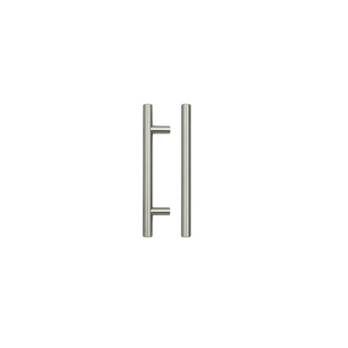 T Bar Cabinet handle 96mm CTC, 156mm Total length Brushed Nickel Finish