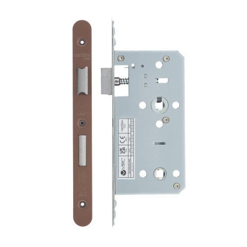 2 Piece - DIN bathroom - 78mm c/c - backset 55mm - radius
