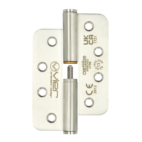 102x76x3mm Stainless Steel Lift Off Hinge, Grade 13, Radius