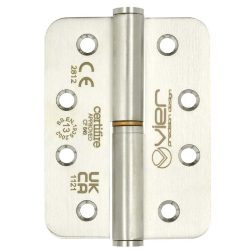 102x76x3mm Stainless Steel Lift Off Hinge, Grade 13, Radius
