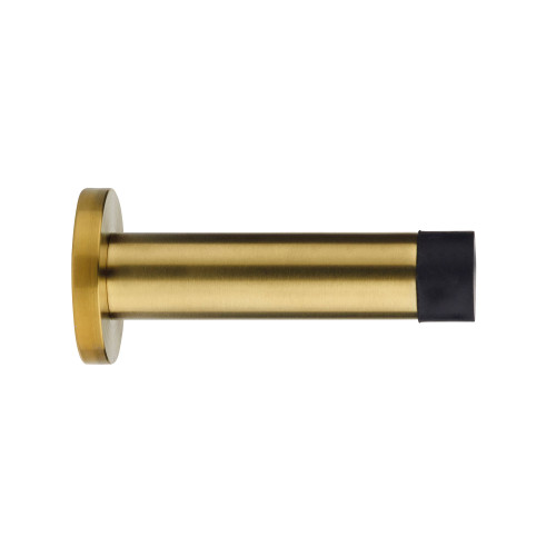 Zoo Hardware Cylinder Door Stop In Favo Satin Brass