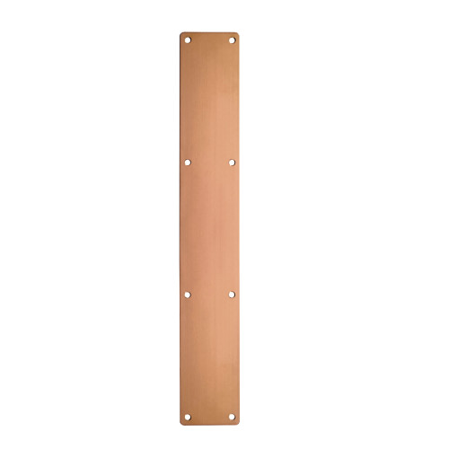 Finger Plate - Blank (Rounded Corner) 75mm x 475mm - Rosso - PVD Bronze