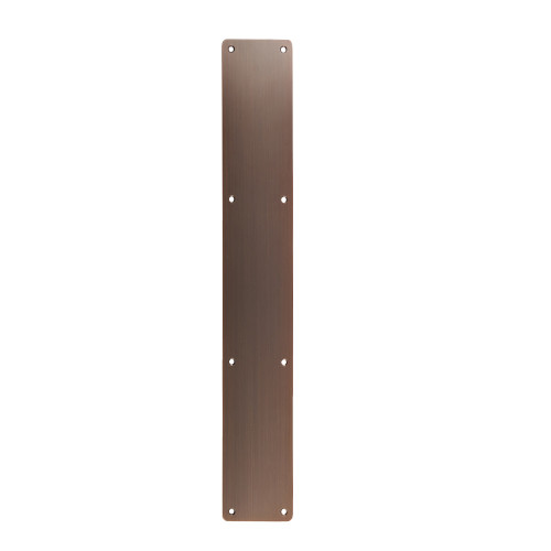 Finger Plate - Blank (Rounded Corner) 75mm x 475mm - Antique Brass