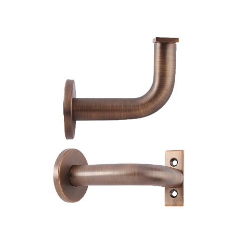 Handrail Bracket - Antique Brass