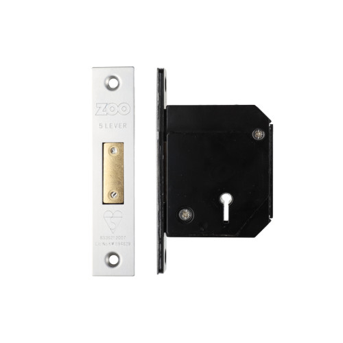 British Standard 5 Lever Deadlock - 67mm c/w Esc - Keyed Alike - Chubb Retro Fit 3G114