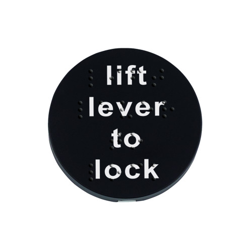 Lift to Lock Spare Push on Blank Braille Escutcheon Plate Only