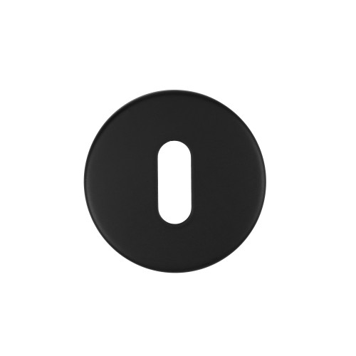 Oval Profile Escutcheon - 53mm x 6mm - Grade 201 - Powder Coated Black