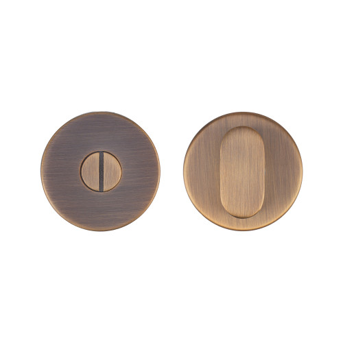 Peanut Turn and Release complete with escutcheons & 5mm Spindle - Grade 201