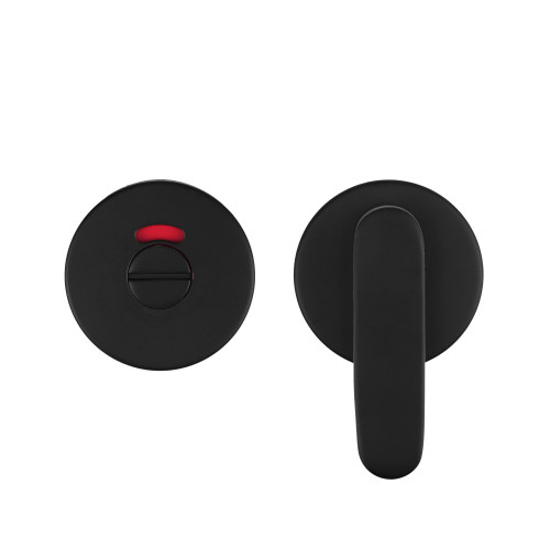 Accessible Peanut Turn and Release with Indicator complete with Escutcheons & 5mm Spindle - 53mm x 6mm - Grade 201