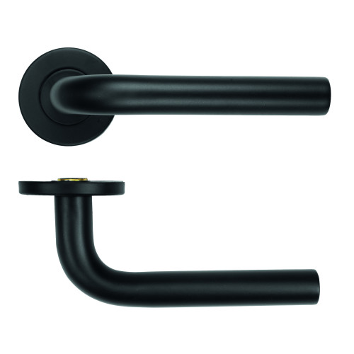 19mm Radius Lever on Round Rose 53mm x 6mm Push-on Rose - BS EN 1906 Grade 3 - Grade 201