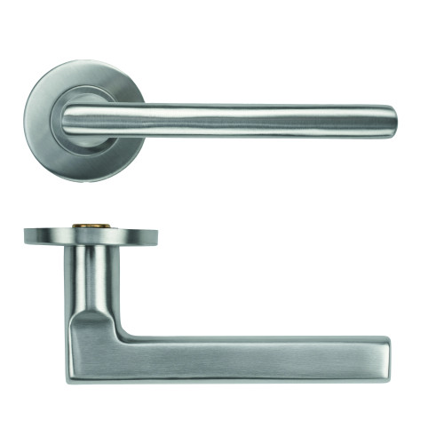 Modern Lever on Round Rose 53mm x 6mm Push-on Rose - BS EN 1906 Grade 3 - Grade 201