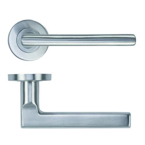 Modern Lever on Round Rose 52mm x 8mm Push-on Rose - BS EN 1906 Grade 3 - Grade 201