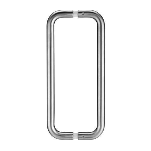 Pair of 19mm D Pull Handle - 225mm Centers - Grade 201 - c/w Back to Back Fixings