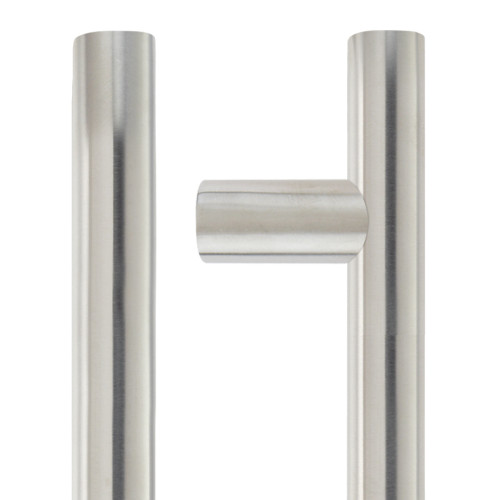 22mm Guardsman Pull Handle - 600mm - Grade 201 - Bolt Through Fixings