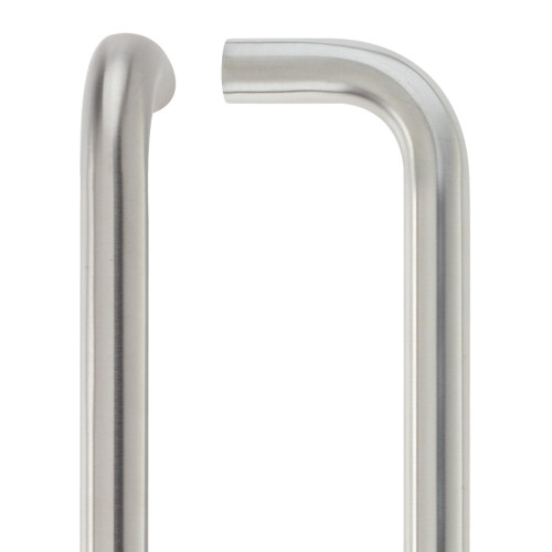 19mm D Pull Handle - 150mm Centers - Grade 304 - Bolt Through Fixings