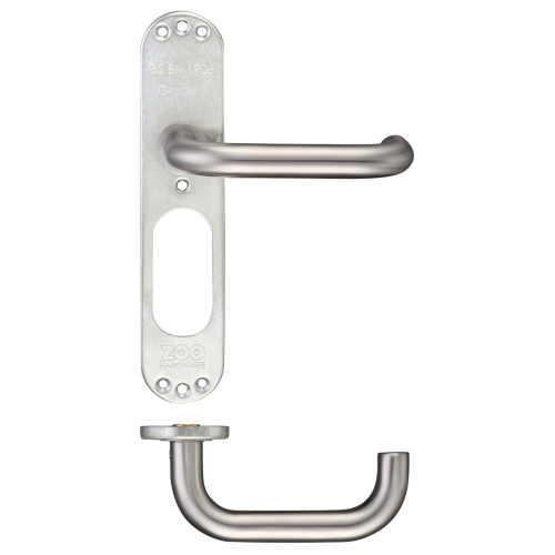 19mm Tubular Return to Door Lever on Inner Plate"