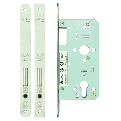 Din euro deadlock - backset 55mm - radius