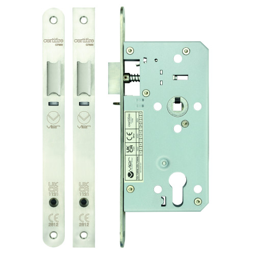 Din Night latch - 72mm c/c Backset 55mm Radius