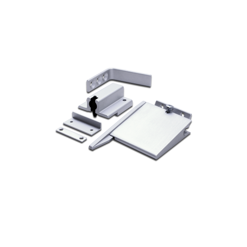 Size 3-6 Double Rebated Door Selector - Complete With 102mm Arm, Standard Rebate Catch, Silver Finish