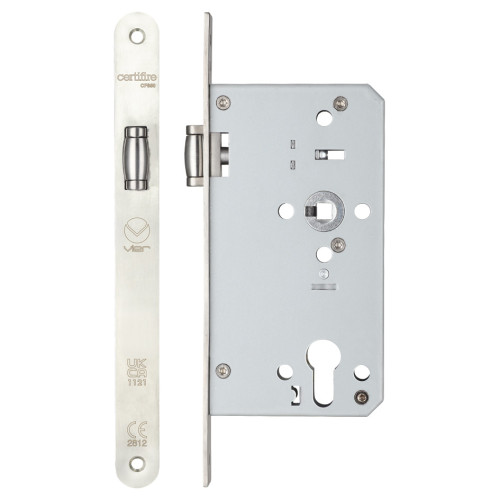 Roller din latch - backset 60mm - radius